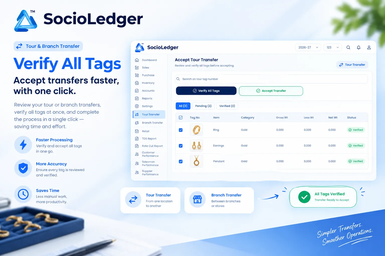 Verify All Tags: Accept an Entire Transfer in One Click